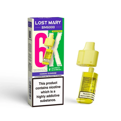 Lost Mary BM6000 Refill | Lost Mary BM6000 Replaceable Pods | 6K Puffs | 20mg |