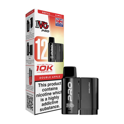 IVG Pro 12 Refill Pods | Prefilled Pods | 20mg E Cig | 10K Puffs Replacement Pod