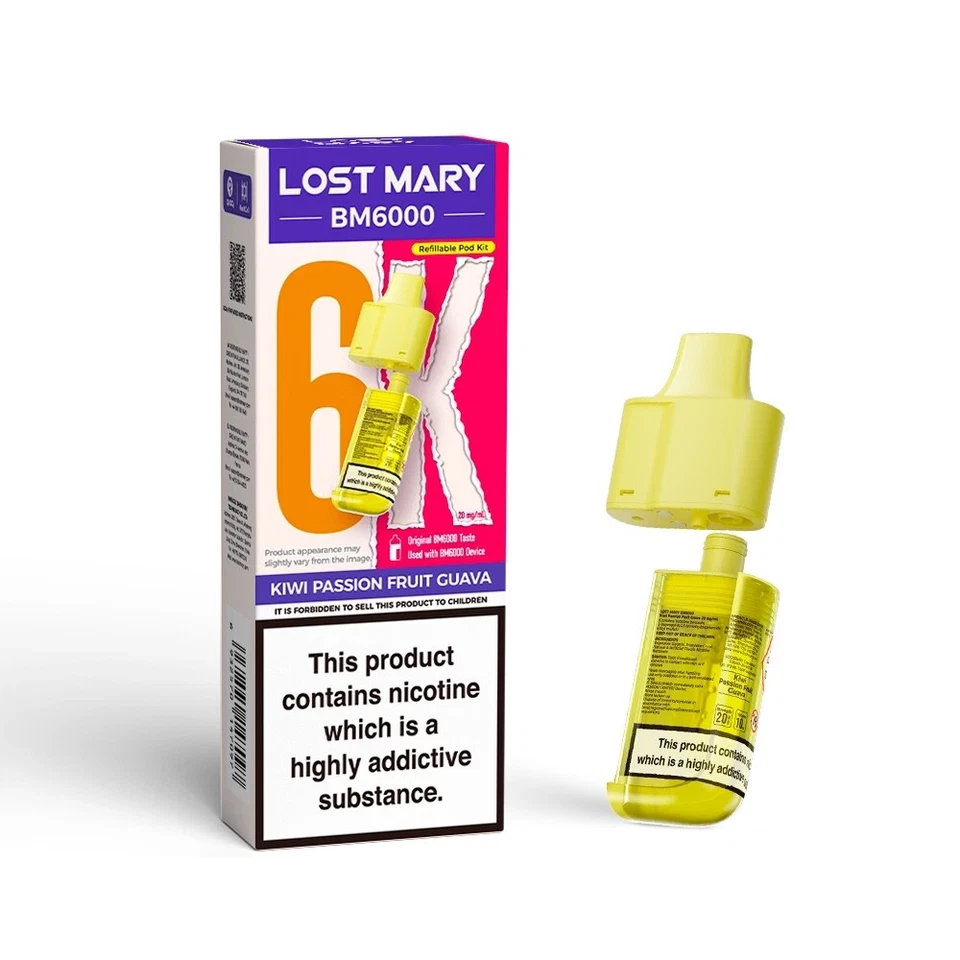 Lost Mary BM6000 Refill | Lost Mary BM6000 Replaceable Pods | 6K Puffs | 20mg |