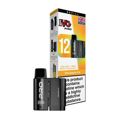 IVG Pro 12 Refill Pods | Prefilled Pods | 20mg E Cig | 10K Puffs Replacement Pod