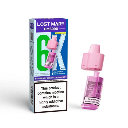 Lost Mary BM6000 Refill | Lost Mary BM6000 Replaceable Pods | 6K Puffs | 20mg |