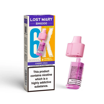 Lost Mary BM6000 Refill | Lost Mary BM6000 Replaceable Pods | 6K Puffs | 20mg |