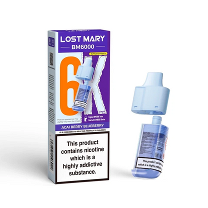 Lost Mary BM6000 Refill | Lost Mary BM6000 Replaceable Pods | 6K Puffs | 20mg |