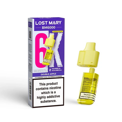 Lost Mary BM6000 Refill | Lost Mary BM6000 Replaceable Pods | 6K Puffs | 20mg |