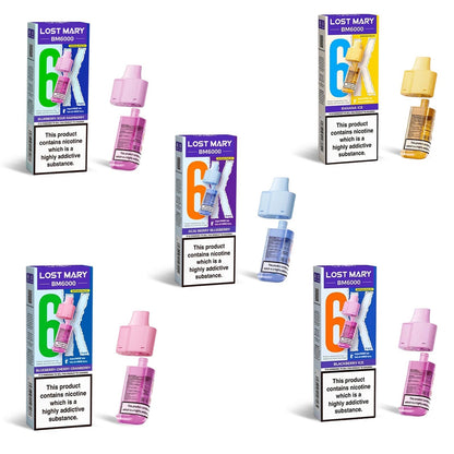 Lost Mary BM6000 Refill | Lost Mary BM6000 Replaceable Pods | 6K Puffs | 20mg |
