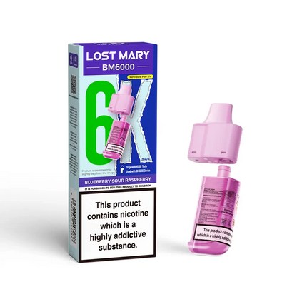 Lost Mary BM6000 Refill | Lost Mary BM6000 Replaceable Pods | 6K Puffs | 20mg |