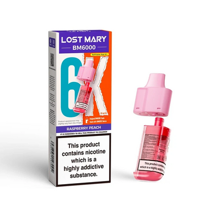 Lost Mary BM6000 Refill | Lost Mary BM6000 Replaceable Pods | 6K Puffs | 20mg |