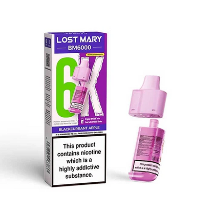 Lost Mary BM6000 Refill | Lost Mary BM6000 Replaceable Pods | 6K Puffs | 20mg |