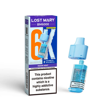 Lost Mary BM6000 Refill | Lost Mary BM6000 Replaceable Pods | 6K Puffs | 20mg |