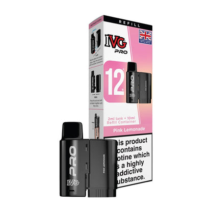 IVG Pro 12 Refill Pods | Prefilled Pods | 20mg E Cig | 10K Puffs Replacement Pod