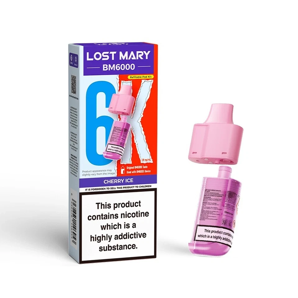 Lost Mary BM6000 Refill | Lost Mary BM6000 Replaceable Pods | 6K Puffs | 20mg |