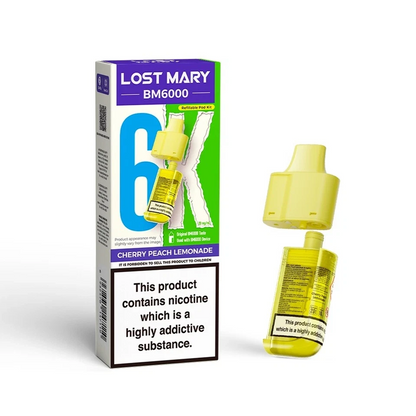 Lost Mary BM6000 Refill | Lost Mary BM6000 Replaceable Pods | 6K Puffs | 20mg |