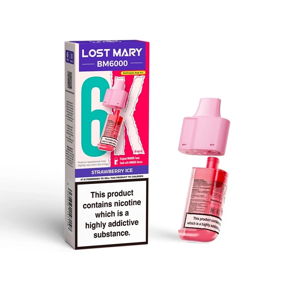 Lost Mary BM6000 Refill | Lost Mary BM6000 Replaceable Pods | 6K Puffs | 20mg |
