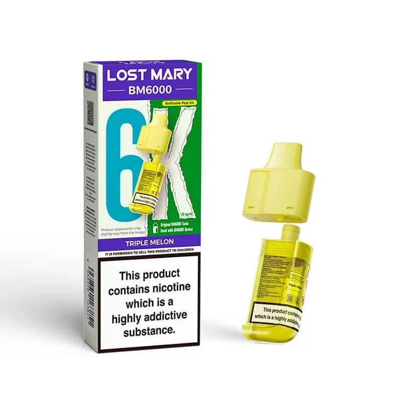 Lost Mary BM6000 Refill | Lost Mary BM6000 Replaceable Pods | 6K Puffs | 20mg |