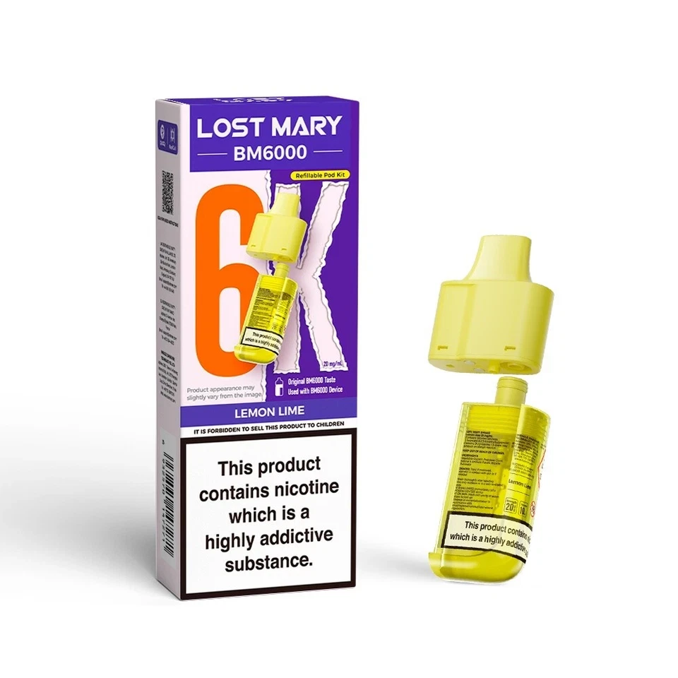 Lost Mary BM6000 Refill | Lost Mary BM6000 Replaceable Pods | 6K Puffs | 20mg |