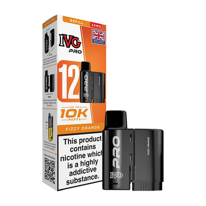 IVG Pro 12 Refill Pods | Prefilled Pods | 20mg E Cig | 10K Puffs Replacement Pod