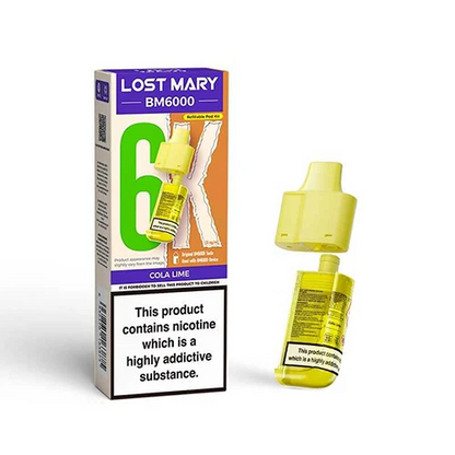 Lost Mary BM6000 Refill | Lost Mary BM6000 Replaceable Pods | 6K Puffs | 20mg |
