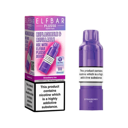 ElfBar Plus 50 Refill Kit | Rechargeable & Refillable | F9 | E-Cig | UK | 20mg
