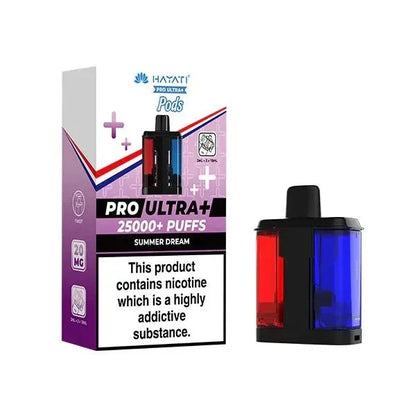 Hayati Pro Ultra Plus Prefilled Pods 20mg 25000 Puffs 25K Replacement Pods
