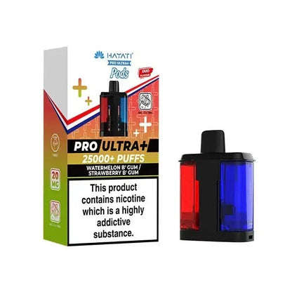 Hayati Pro Ultra Plus Prefilled Pods 20mg 25000 Puffs 25K Replacement Pods