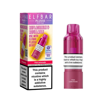 ElfBar Plus 50 Refill Kit | Rechargeable & Refillable | F9 | E-Cig | UK | 20mg