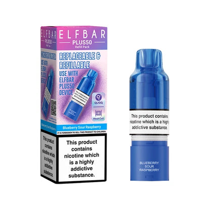 ElfBar Plus 50 Refill Kit | Rechargeable & Refillable | F9 | E-Cig | UK | 20mg