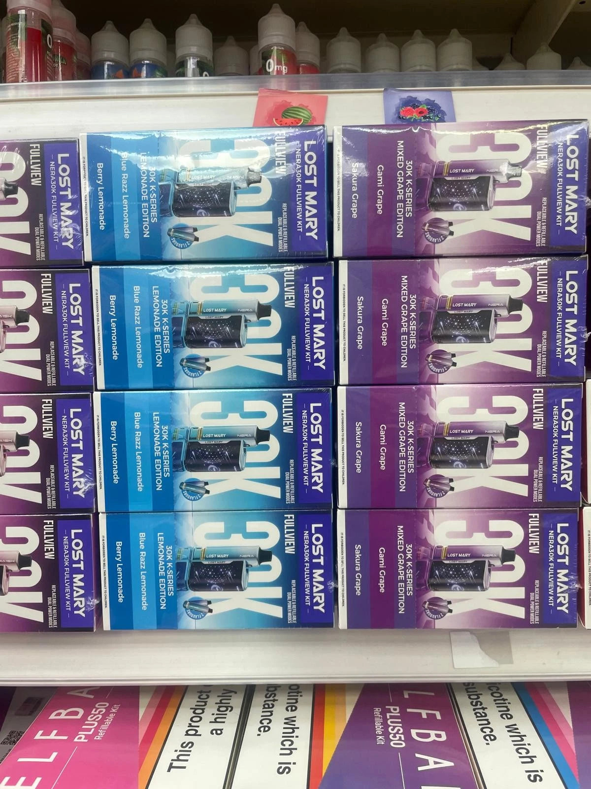 Lost Mary Nera 30K Fullview Prefilled Vape Pod | 800mAh | 20mg | Prefilled Pods