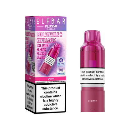 ElfBar Plus 50 Refill Kit | Rechargeable & Refillable | F9 | E-Cig | UK | 20mg