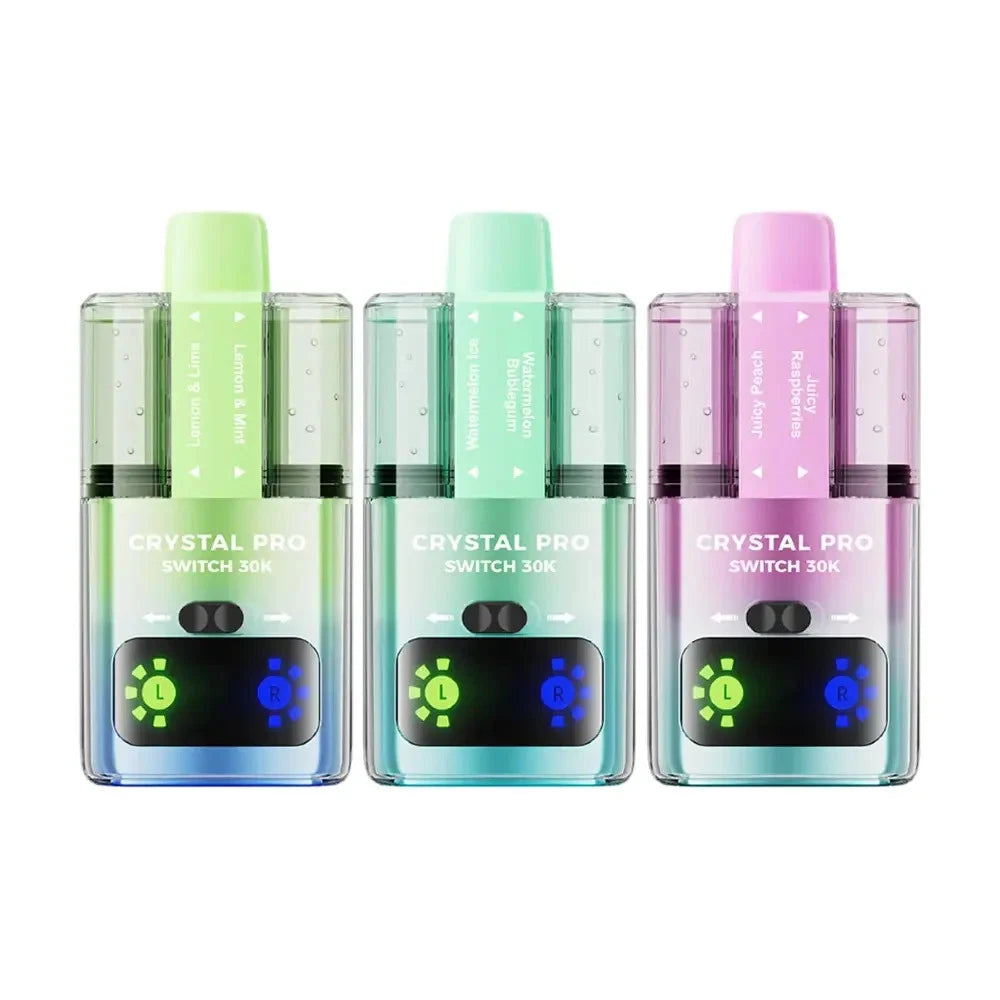 Crystal Pro Switch 30K 30000 Vape | Dual Flavours | 20mg | TPD Approved | Fast D