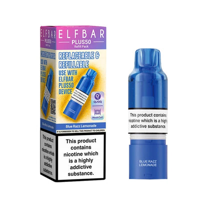 ElfBar Plus 50 Refill Kit | Rechargeable & Refillable | F9 | E-Cig | UK | 20mg