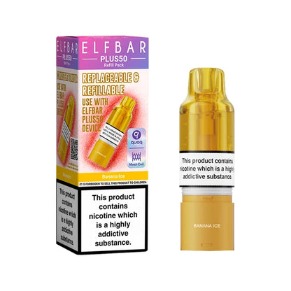 ElfBar Plus 50 Refill Kit | Rechargeable & Refillable | F9 | E-Cig | UK | 20mg