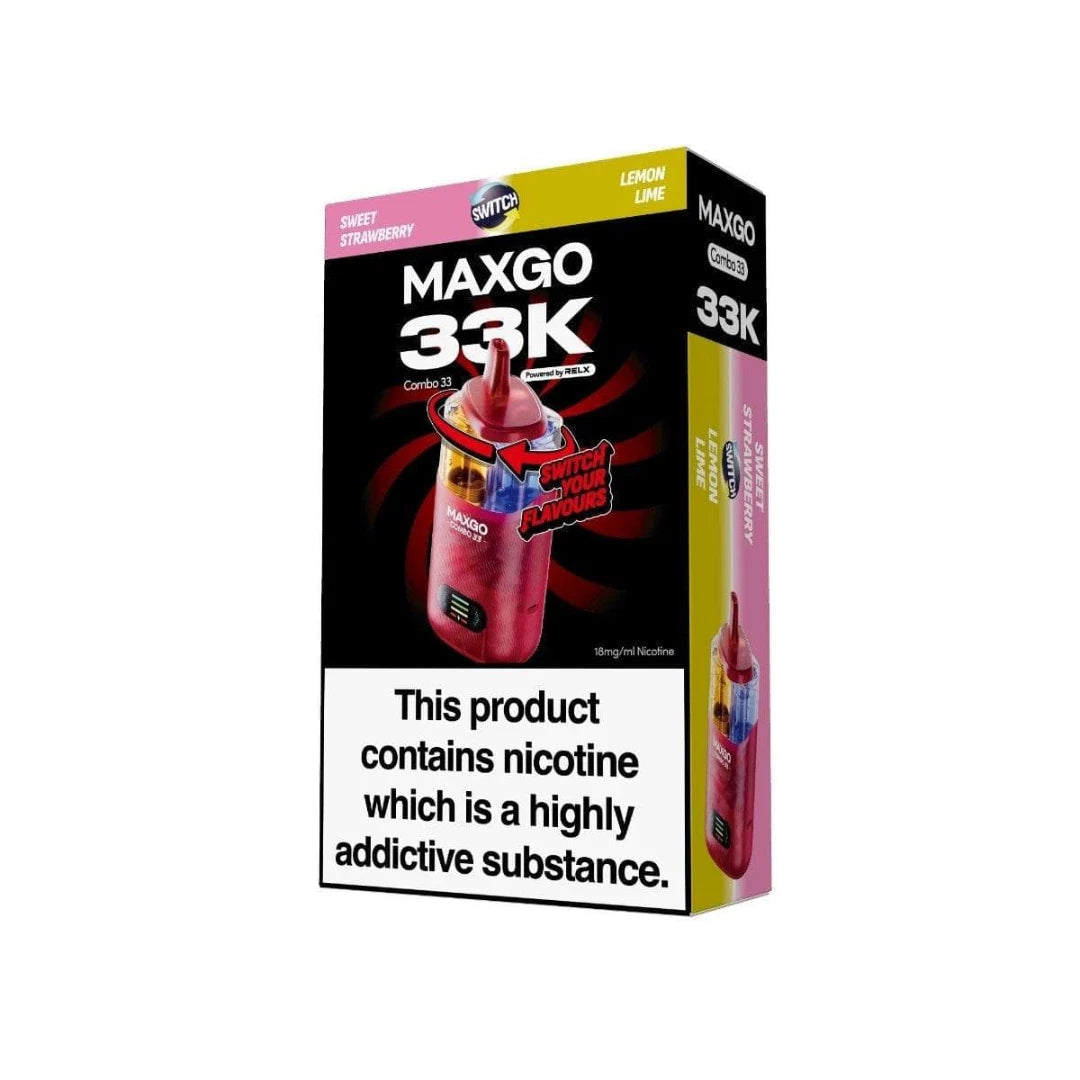 RELX MAXGO Combo 33K Prefilled Pod Kit Rechargeable Reusable | Fast UK Dispatch
