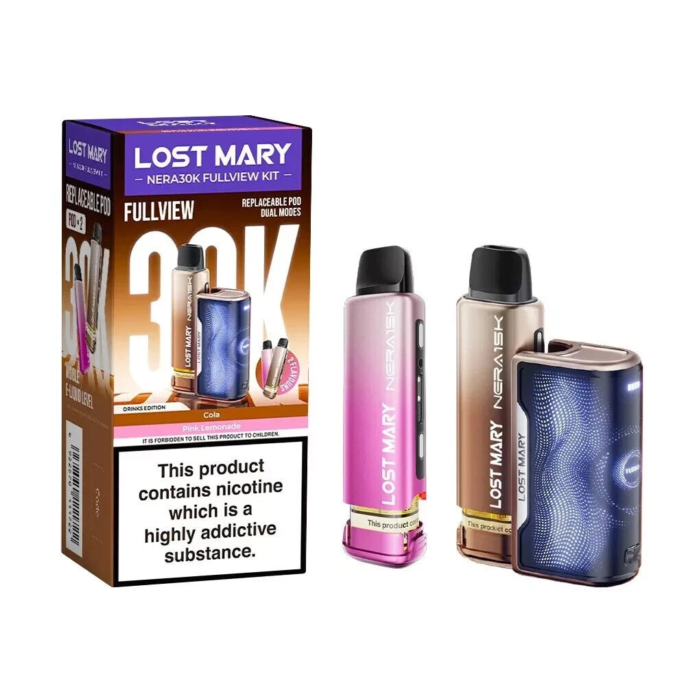 Lost Mary Nera 30K Fullview Prefilled Vape Pod | 800mAh | 20mg | Prefilled Pods