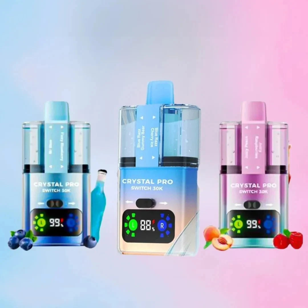 Crystal Pro Switch 30K 30000 Vape | Dual Flavours | 20mg | TPD Approved | Fast D