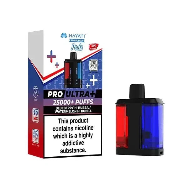 Hayati Pro Ultra Plus Prefilled Pods 20mg 25000 Puffs 25K Replacement Pods
