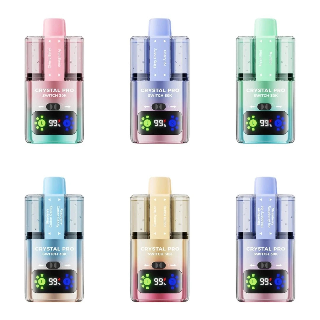 Crystal Pro Switch 30K 30000 Vape | Dual Flavours | 20mg | TPD Approved | Fast D