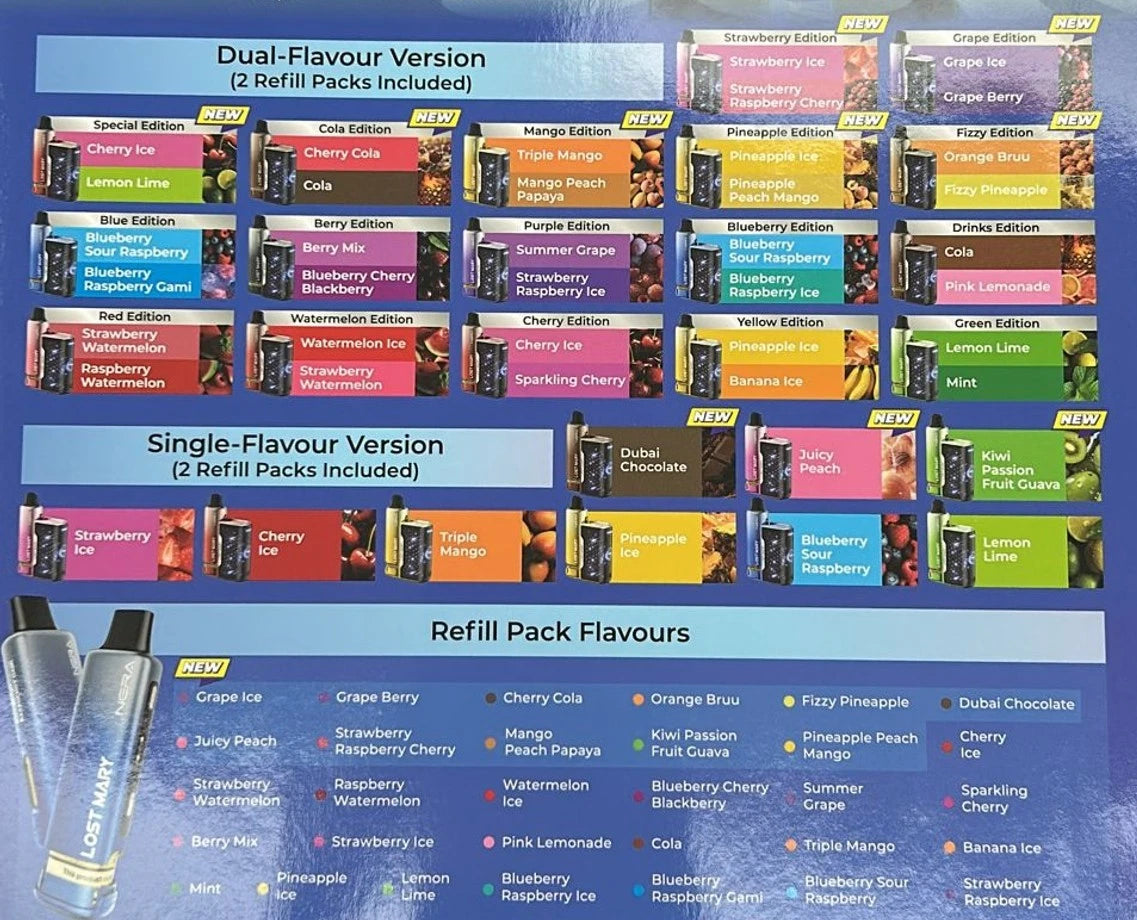 Lost Mary Nera 30K Fullview Prefilled Vape Pod | 800mAh | 20mg | Prefilled Pods