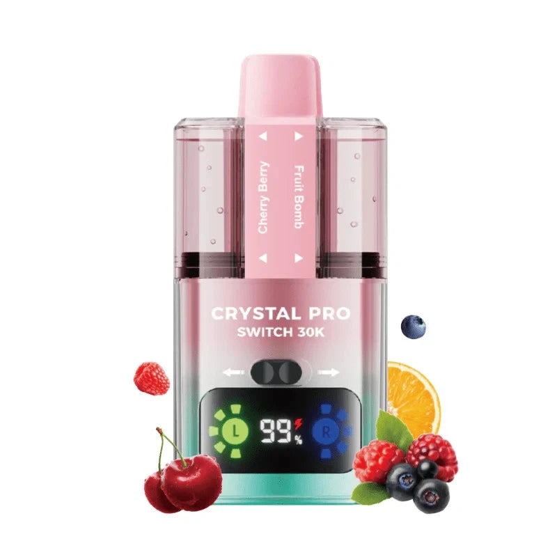 Crystal Pro Switch 30K 30000 Vape | Dual Flavours | 20mg | TPD Approved | Fast D