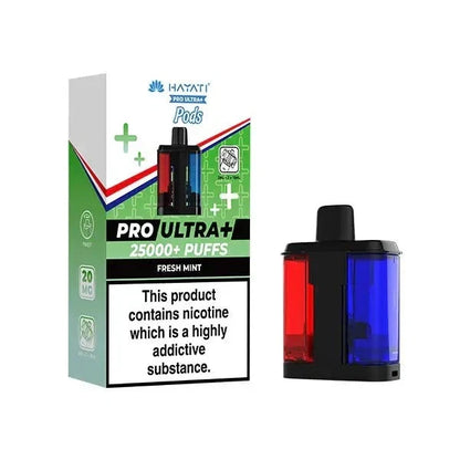 Hayati Pro Ultra Plus Prefilled Pods 20mg 25000 Puffs 25K Replacement Pods
