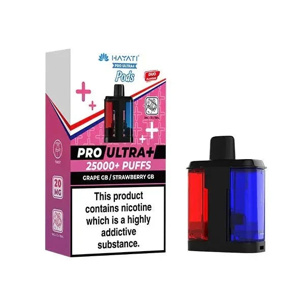 Hayati Pro Ultra Plus Prefilled Pods 20mg 25000 Puffs 25K Replacement Pods