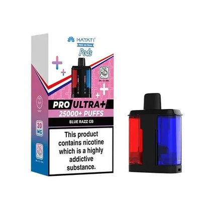 Hayati Pro Ultra Plus Prefilled Pods 20mg 25000 Puffs 25K Replacement Pods