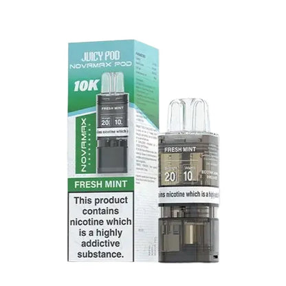 Juicy Pod NovaMax 10K Prefilled Vape Pod 10,000 Puffs, 2000mAh, Replaceable Pods