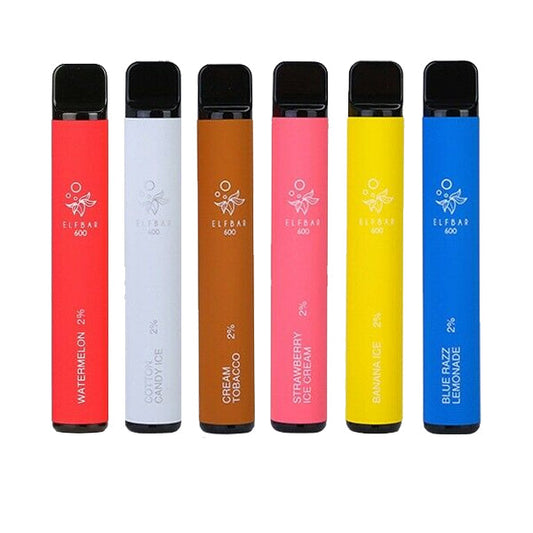 20mg ELF Bar Disposable Vape Pod 600 Puffs - Love Shisha