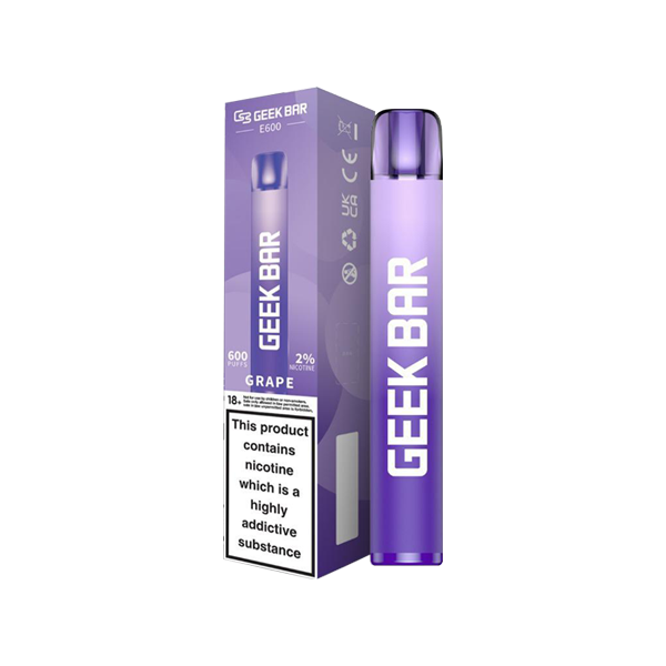 20mg Geekvape Geek Bar E600 Disposable Vape Device 600 Puffs - Love Shisha