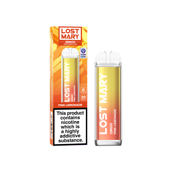 20mg ELF Bar Lost Mary QM600 Disposable Vape Device 600 Puffs - Love Shisha