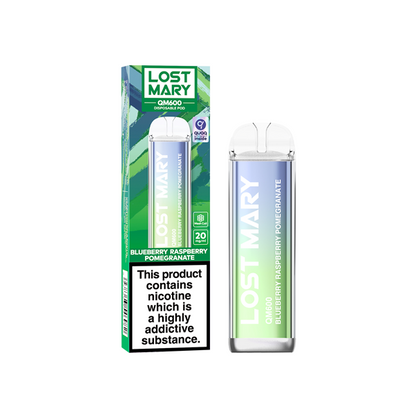 20mg ELF Bar Lost Mary QM600 Disposable Vape Device 600 Puffs - Love Shisha