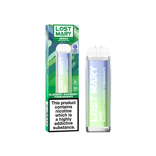20mg ELF Bar Lost Mary QM600 Disposable Vape Device 600 Puffs - Love Shisha
