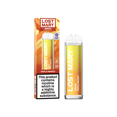 20mg ELF Bar Lost Mary QM600 Disposable Vape Device 600 Puffs - Love Shisha