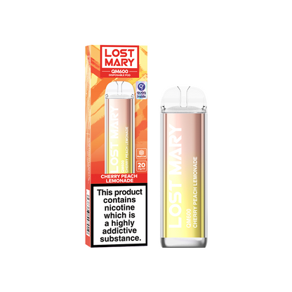 20mg ELF Bar Lost Mary QM600 Disposable Vape Device 600 Puffs - Love Shisha