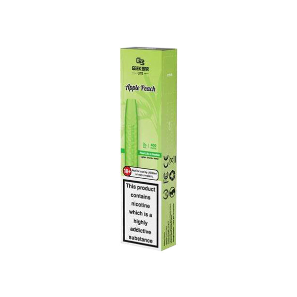20mg Geek Bar Lite Disposable Pod Device 350 Puffs - Love Shisha